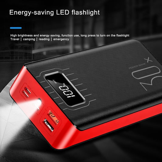 20000mAh External Battery Power Bank Dual USB With LED Flashlight - Purely Goods