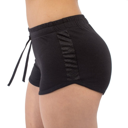 2008 - Women's Contrast Mesh Detail Shorts - Purely Goods