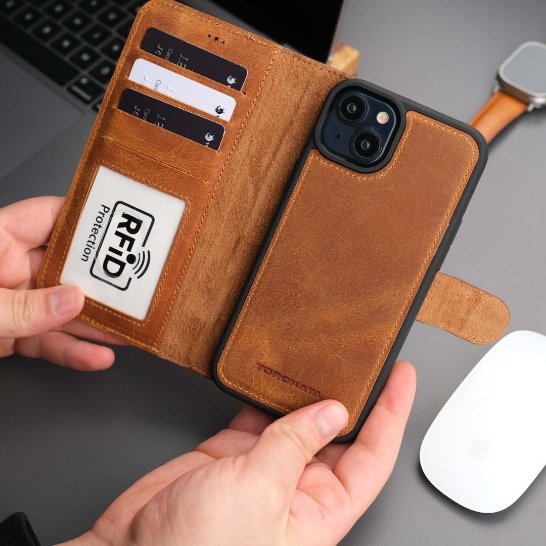 Casper iPhone 16 Wallet Case Leather MagSafe - Purely Goods