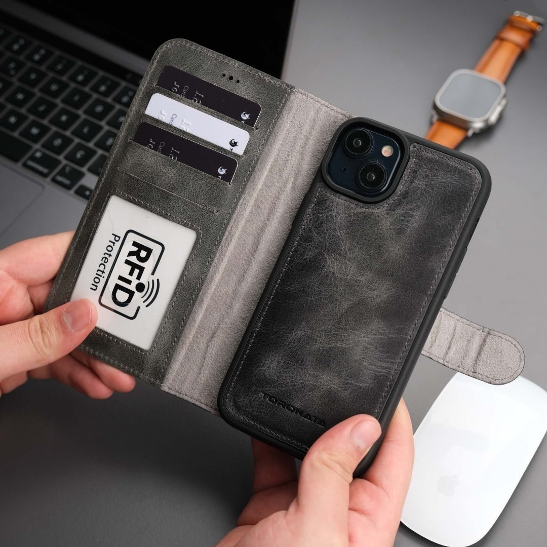 Casper iPhone 16 Wallet Case Leather MagSafe - Purely Goods
