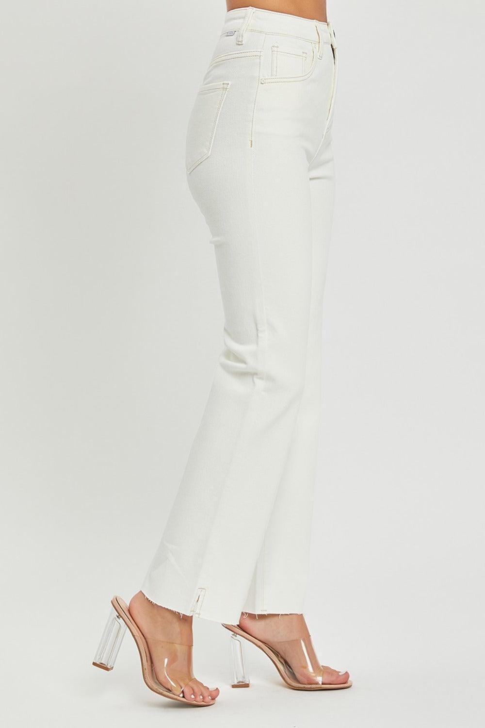 RISEN Full Size High Rise Tummy Control Straight Jeans - Purely Goods