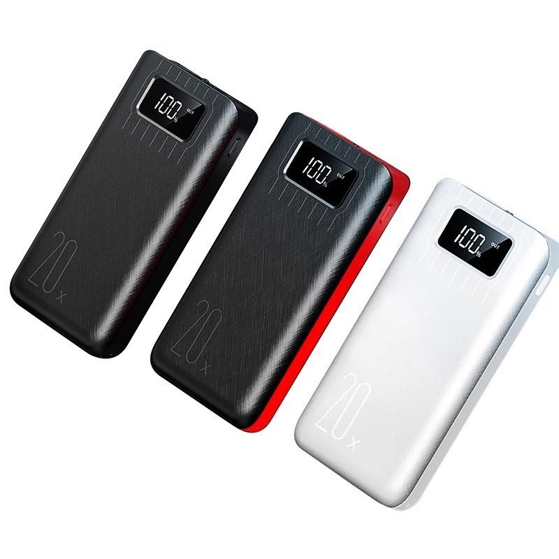 20000mAh External Battery Power Bank Dual USB With LED Flashlight - Purely Goods