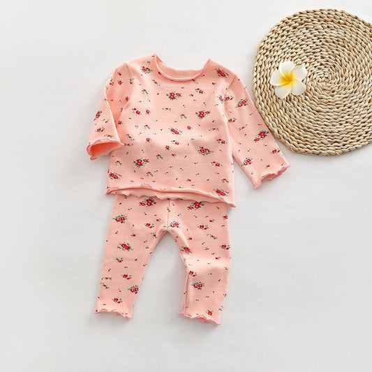 Baby All Over Print Pattern Tops Combo Pants Lovely Sets Home Clothes - Purely Goods