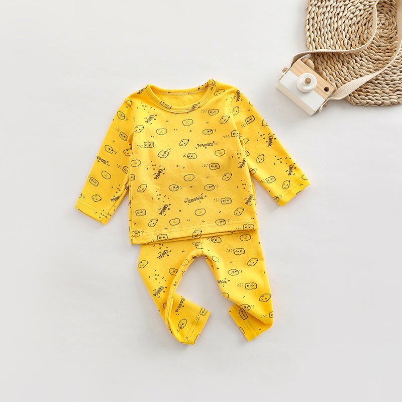 Baby All Over Print Pattern Tops Combo Pants Lovely Sets Home Clothes - Purely Goods