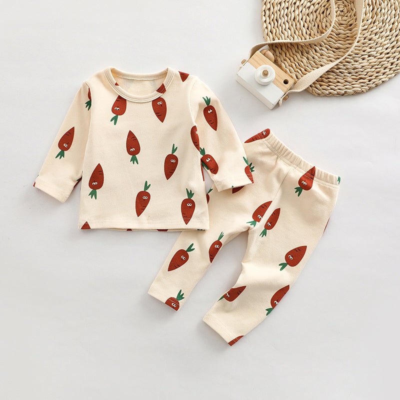 Baby All Over Print Pattern Tops Combo Pants Lovely Sets Home Clothes - Purely Goods
