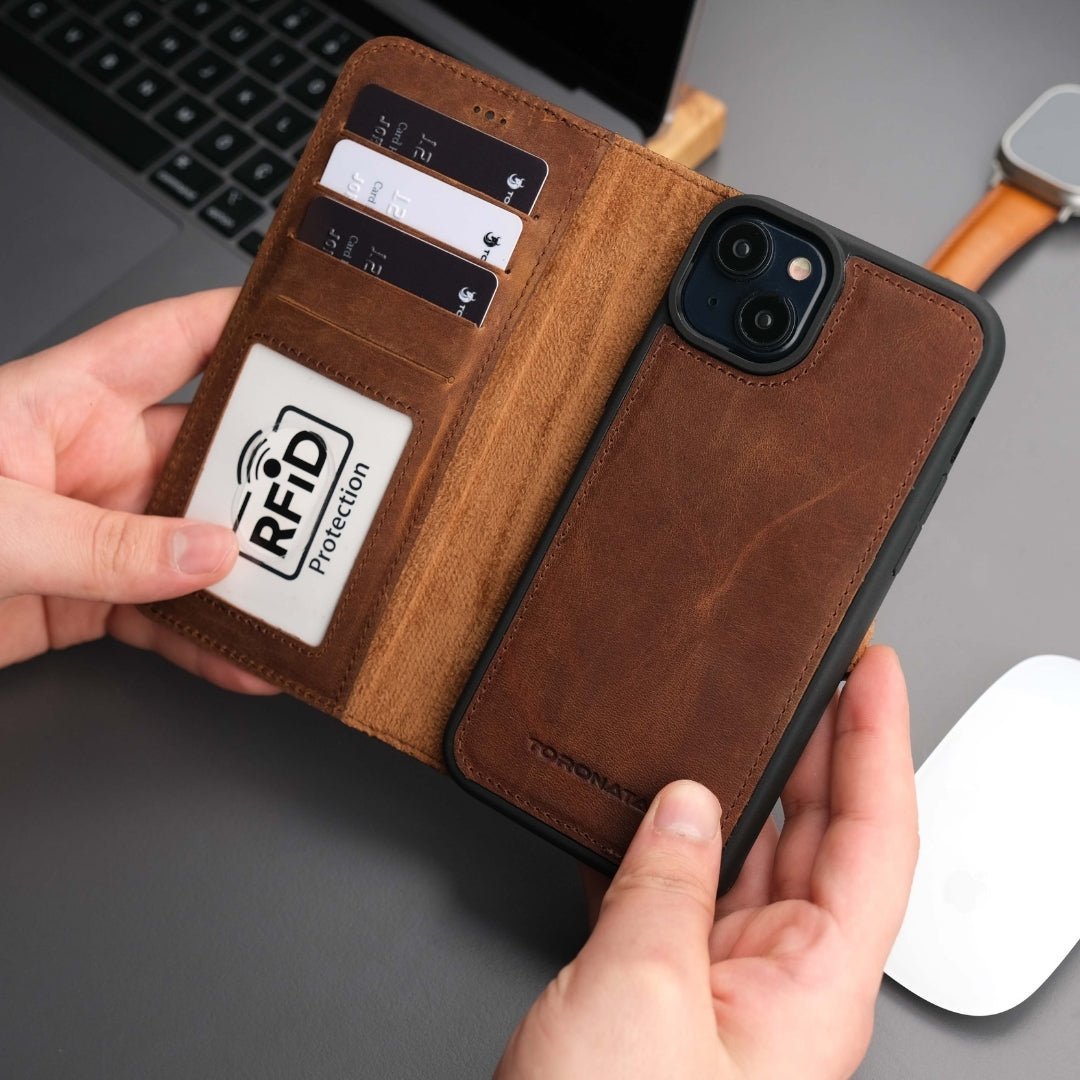 Casper iPhone 16 Wallet Case Leather MagSafe - Purely Goods