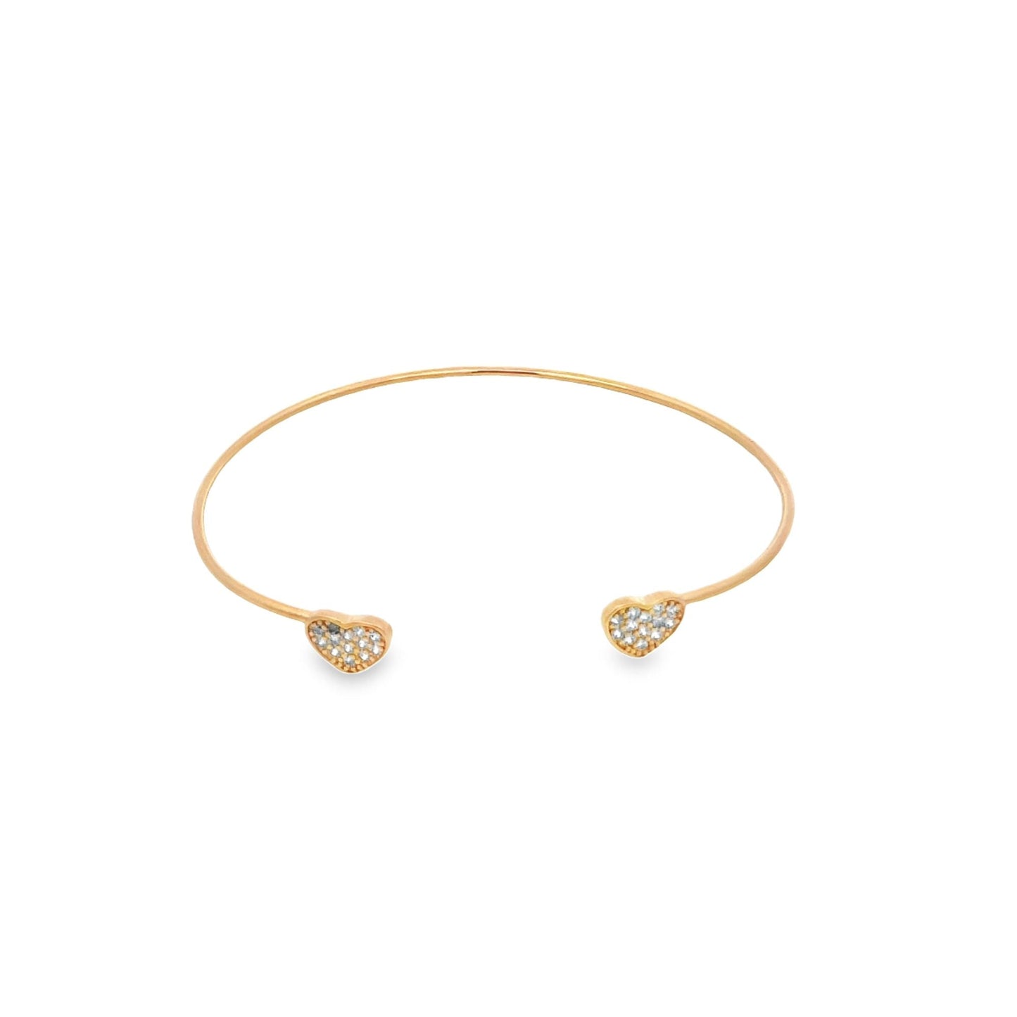 Heart Wrist Cuff Bangle (B53) - Purely Goods
