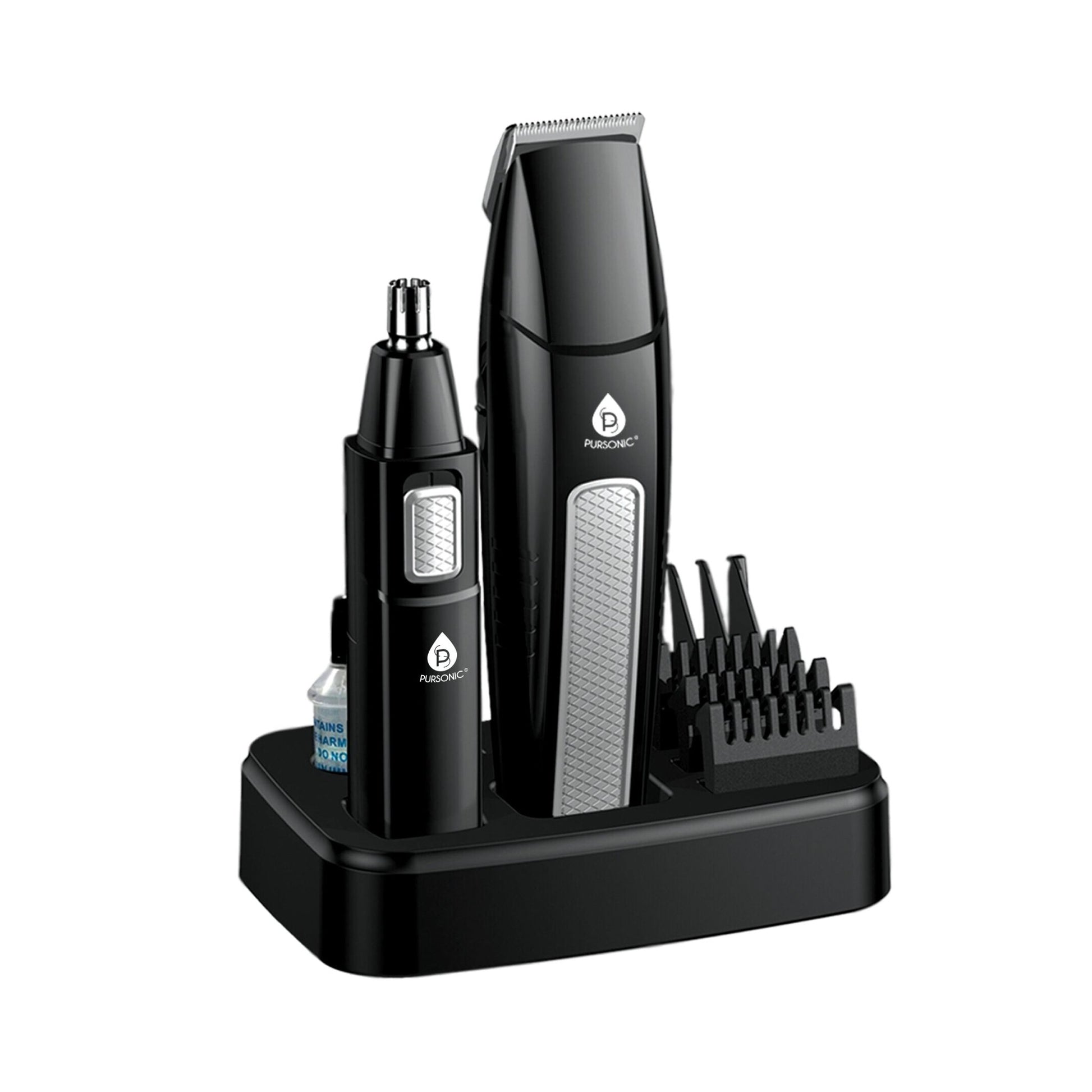 Mario Lopez Mens Grooming Kit , Designed for Hair, Beard, Nose & Ear Grooming, 10 Piece Grooming Kit - Purely Goods