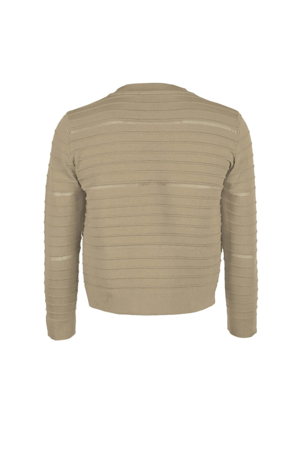 Nina Leonard Banded Long Sleeve Ribbed Knit Jacket - Purely Goods