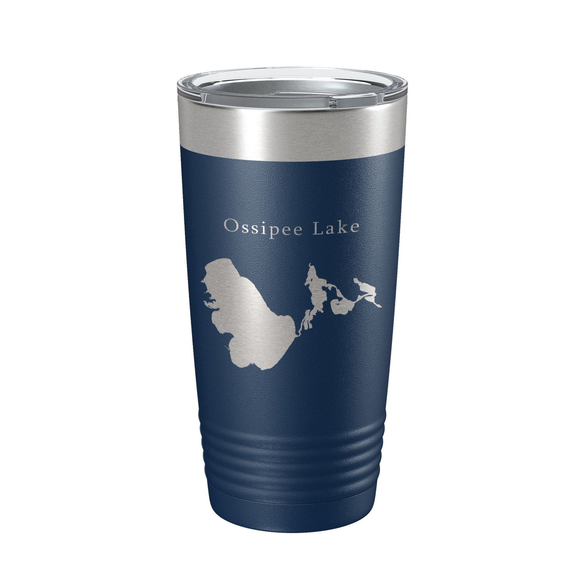 Ossipee Lake Map Tumbler Travel Mug Insulated Laser Engraved Coffee Cup New Hampshire 20 oz - Purely Goods