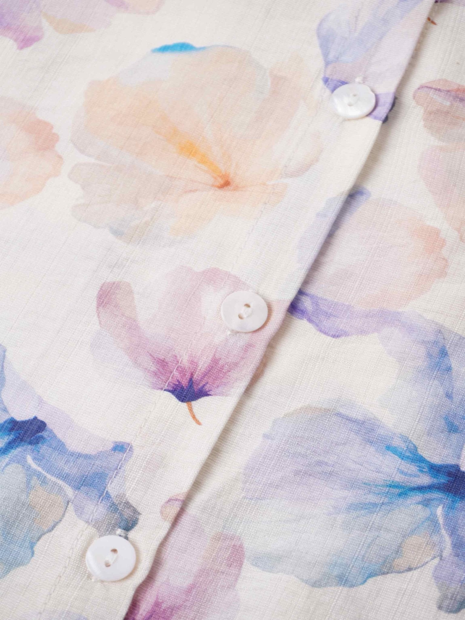 Puff Sleeve Button Down Blouse - Pastel Puff - Purely Goods