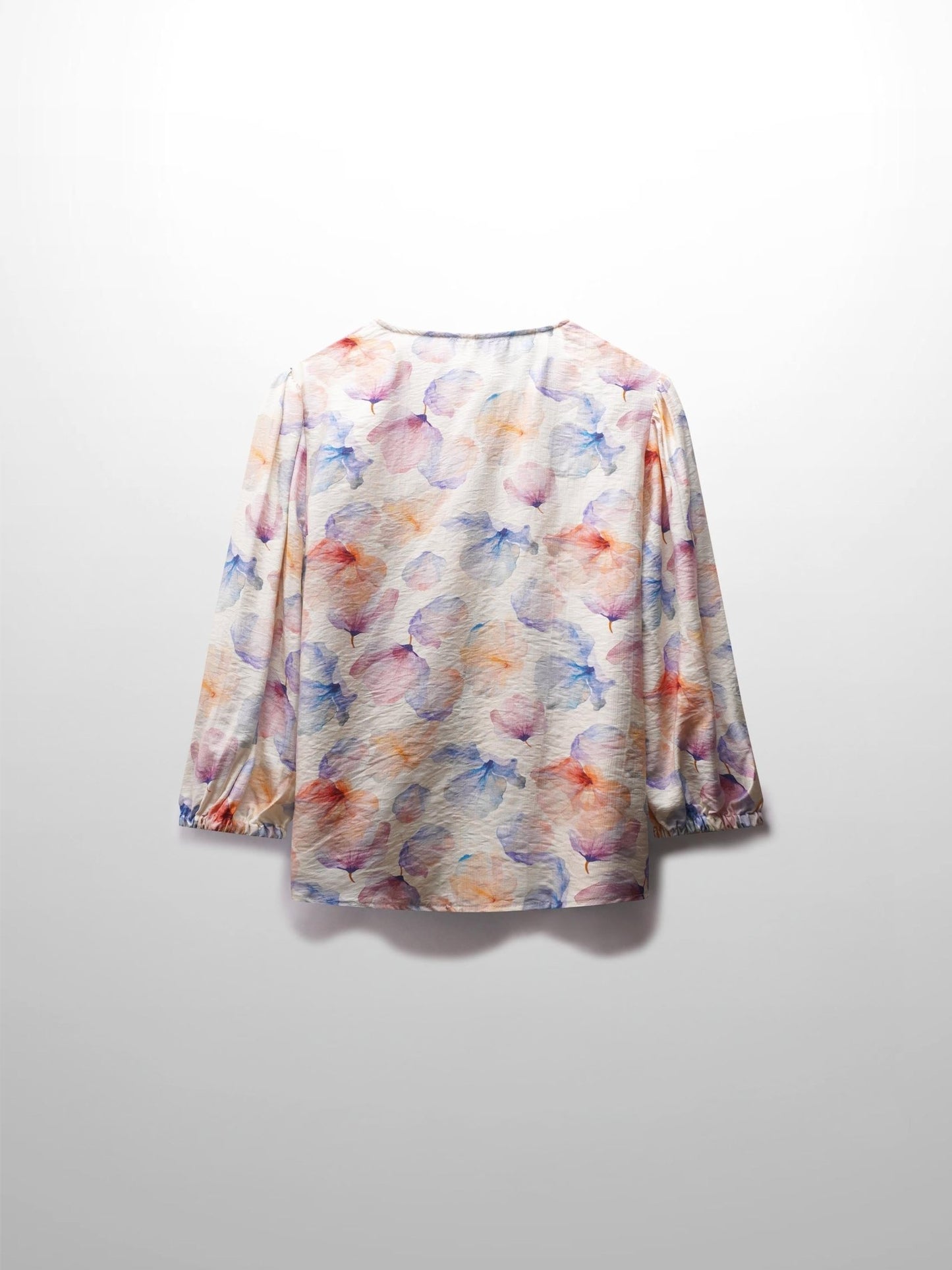 Puff Sleeve Button Down Blouse - Pastel Puff - Purely Goods