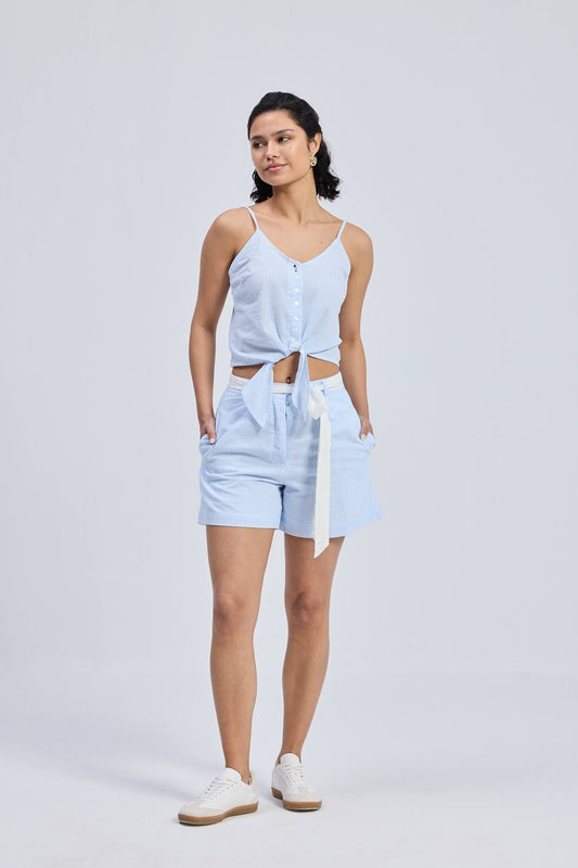 Regular Fit Shorts in Stripes - Purely Goods