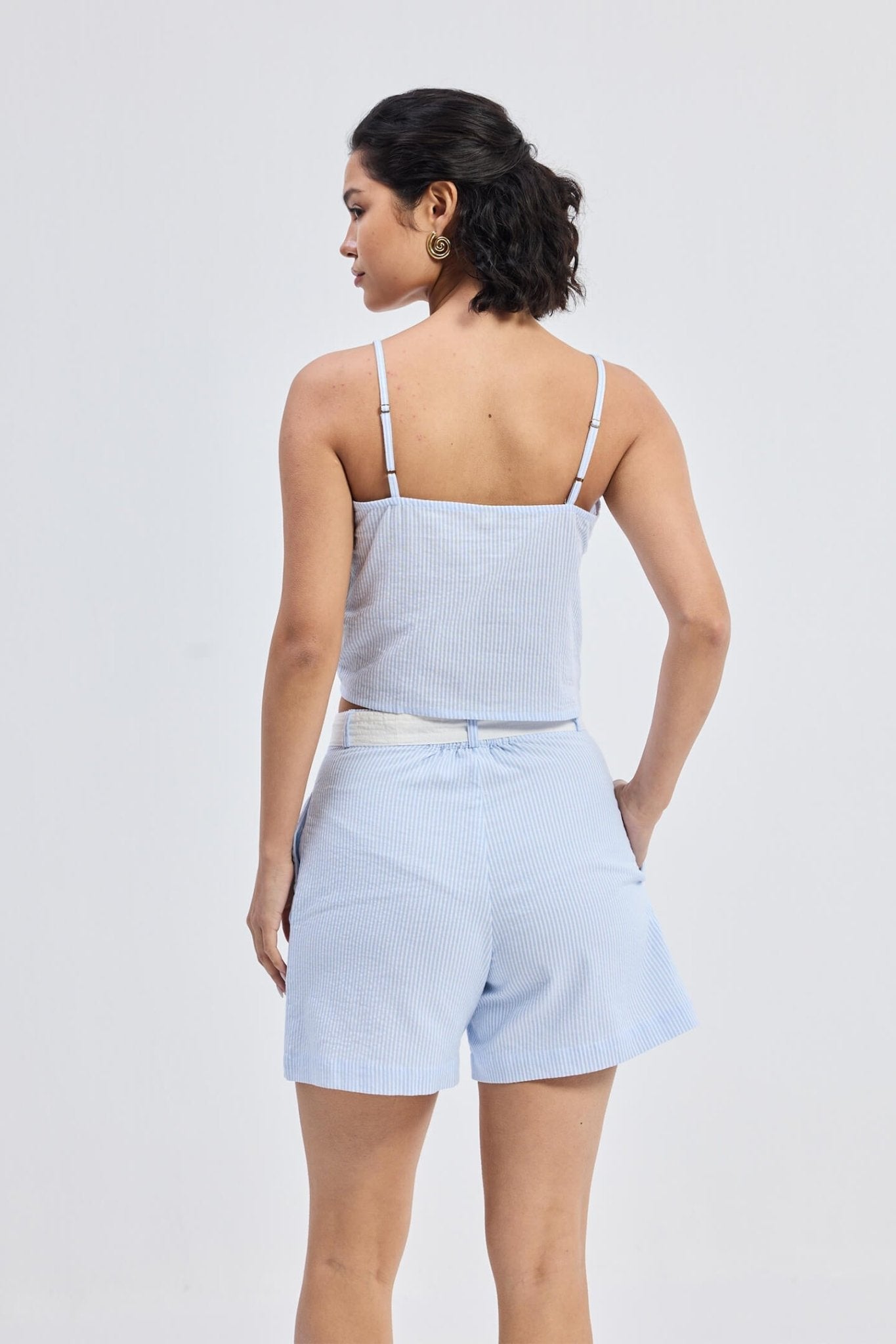 Regular Fit Shorts in Stripes - Purely Goods