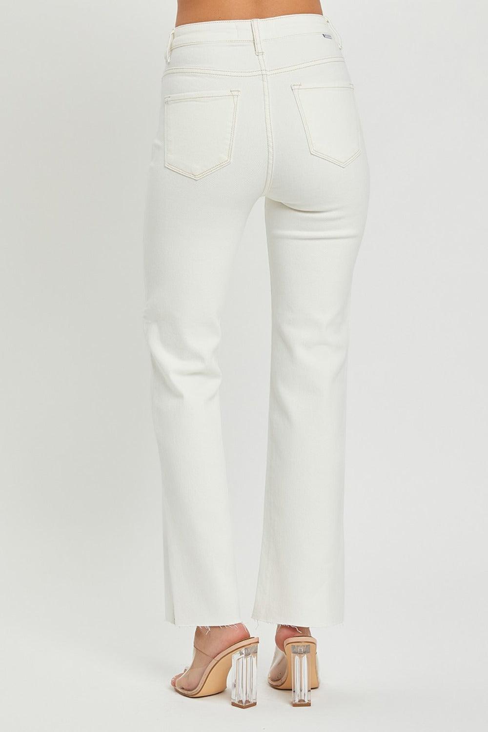 RISEN Full Size High Rise Tummy Control Straight Jeans - Purely Goods