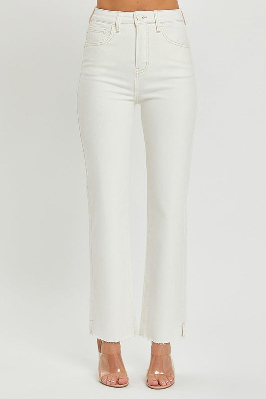 RISEN Full Size High Rise Tummy Control Straight Jeans - Purely Goods