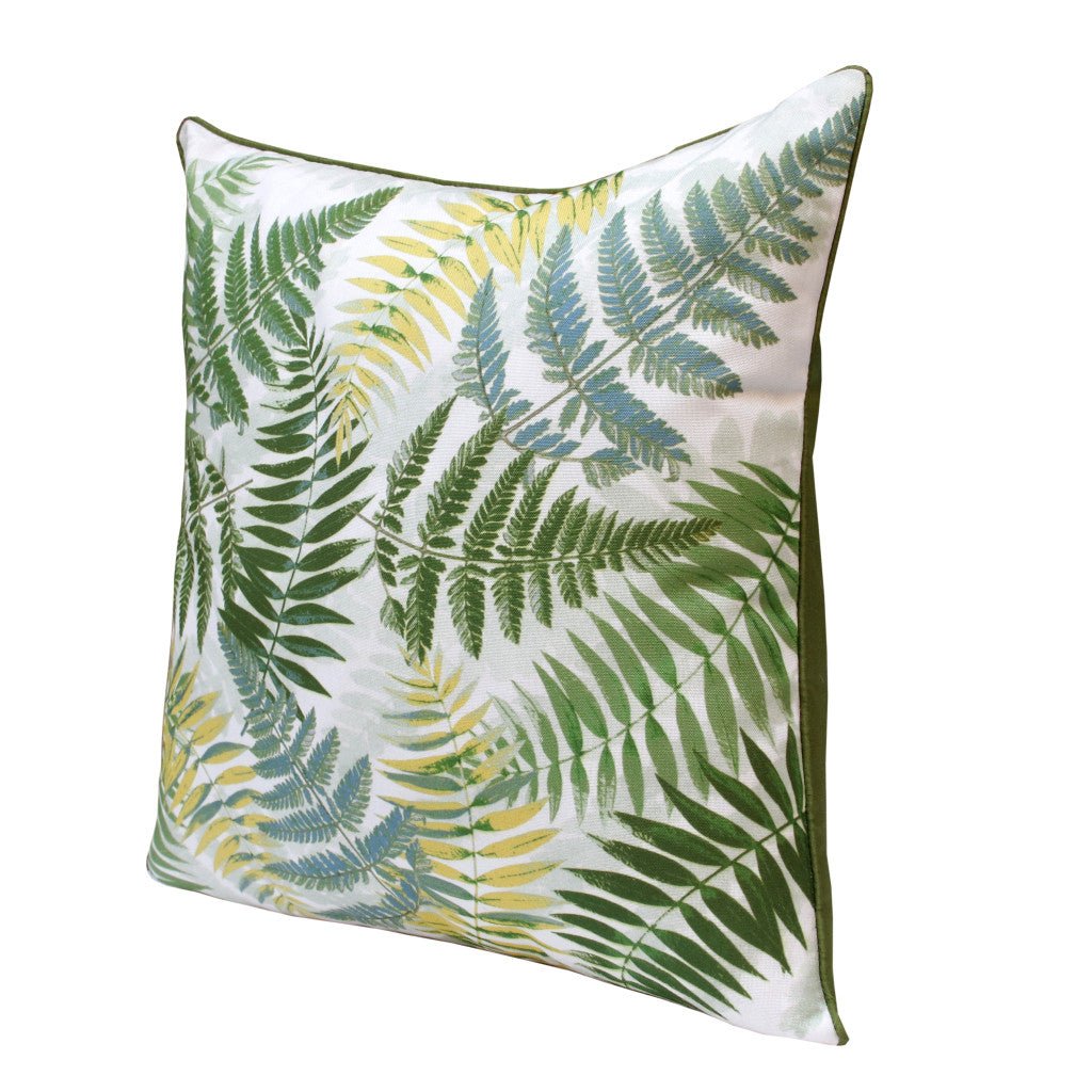 Set of Two 20" Green and Yellow Throw Pillows - Purely Goods