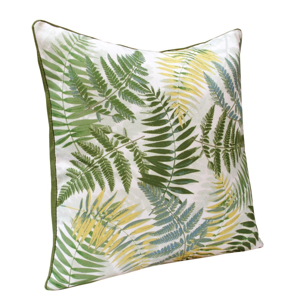 Set of Two 20" Green and Yellow Throw Pillows - Purely Goods
