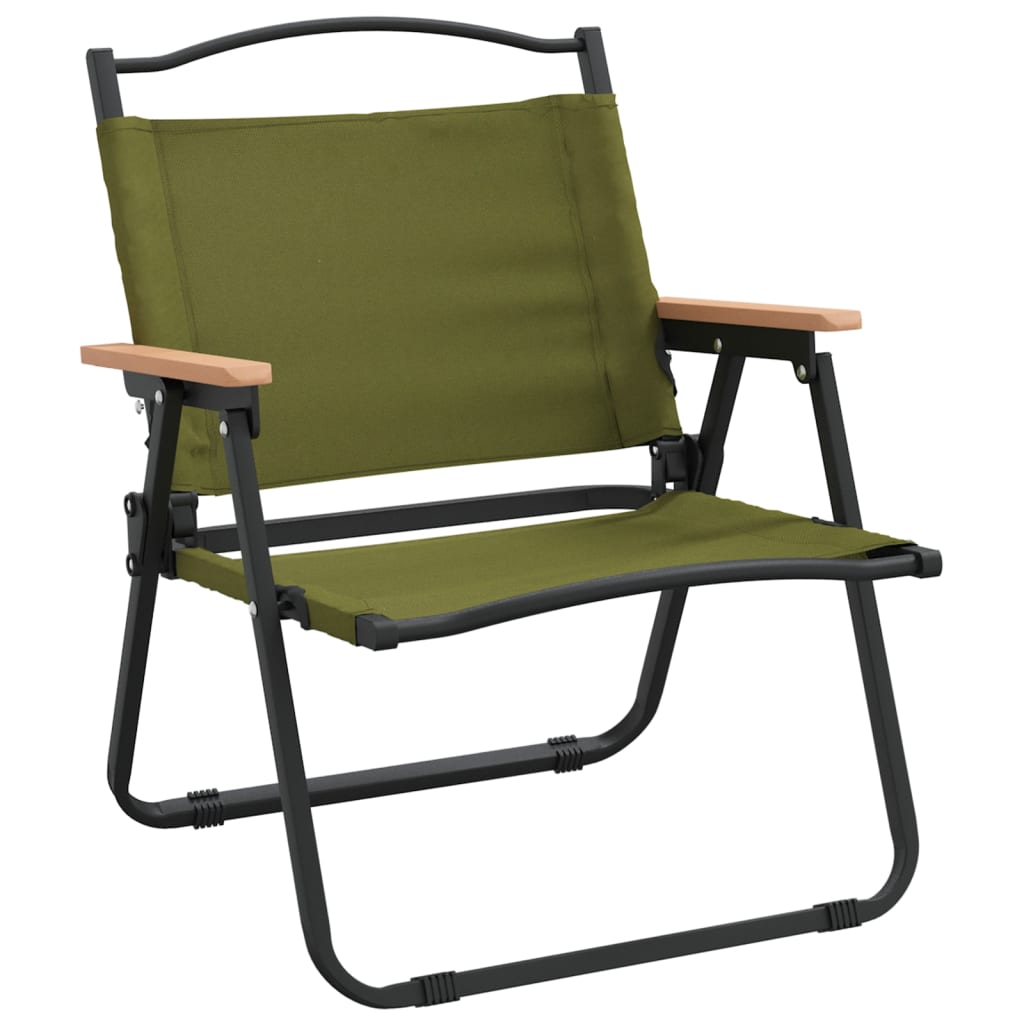 vidaXL Camping Chair 2 Pcs Outdoor Folding Camping Beach Chair Oxford Fabric - Purely Goods