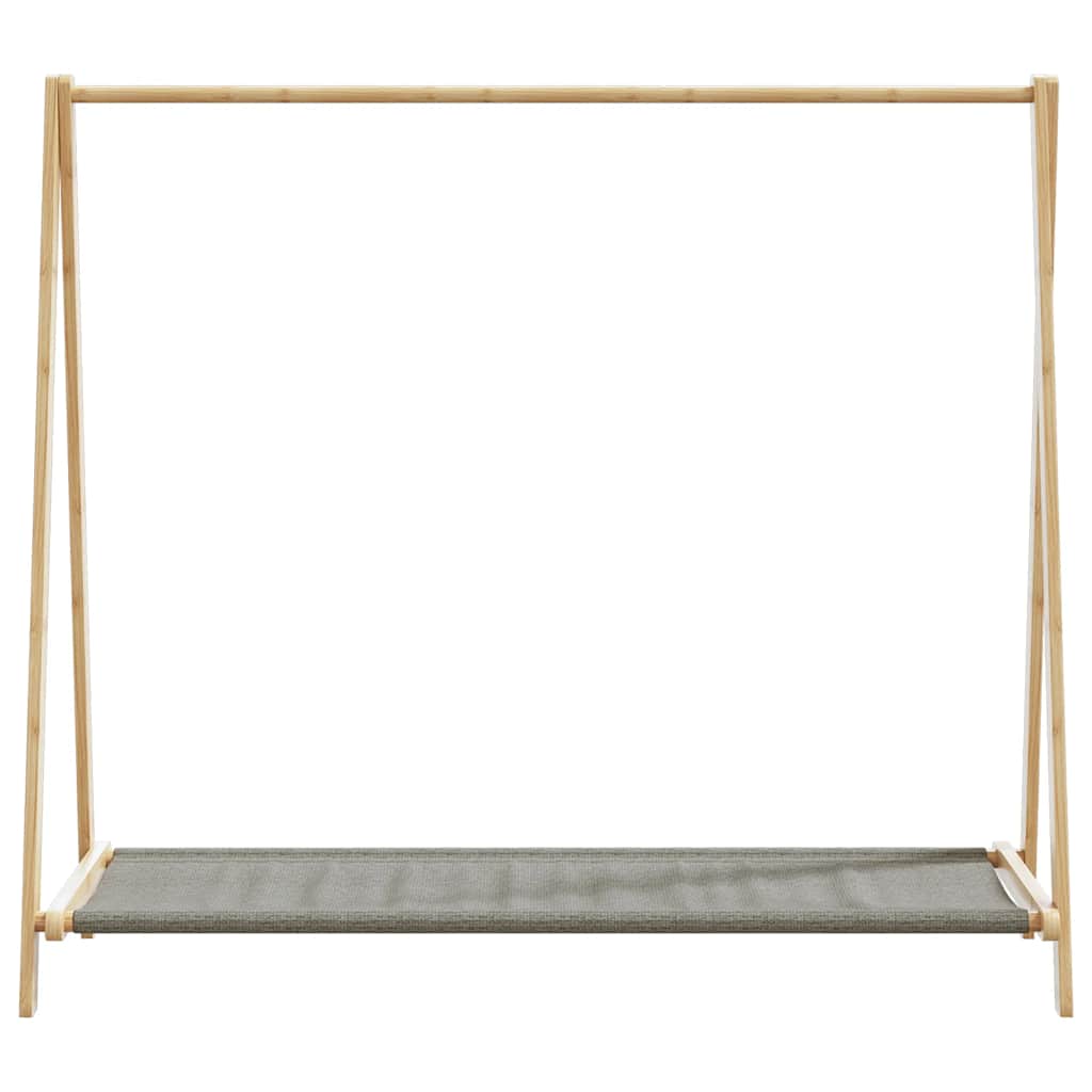 vidaXL Clothes Rack with Shelves 41.7"x13.4"x40.2" Bamboo - Purely Goods