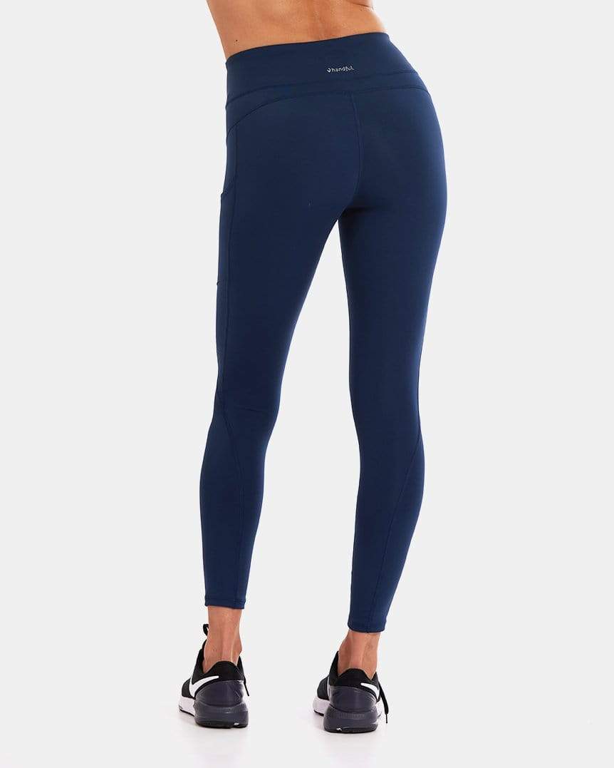Wi - Thi Mid - Rise Pocketed Legging – Night Swim Navy - Purely Goods