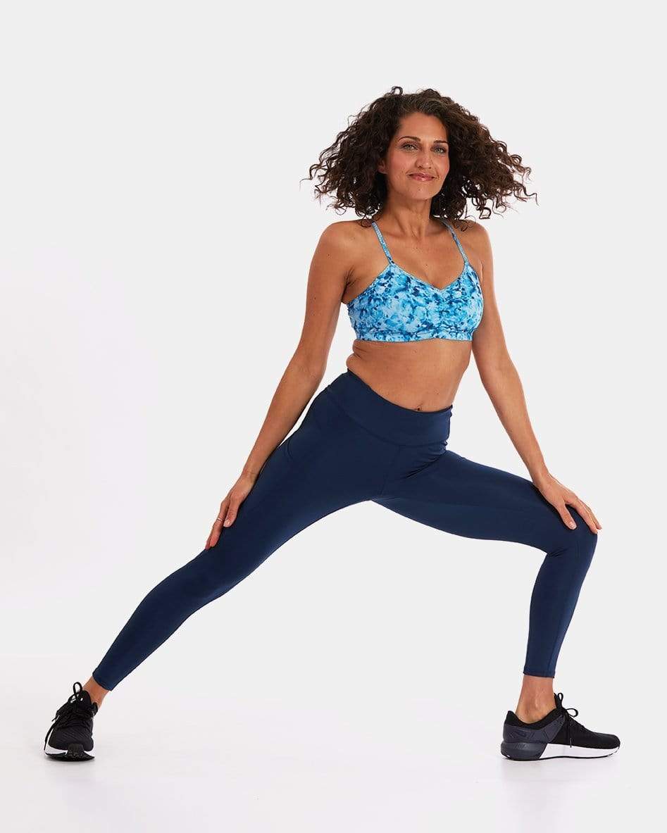 Wi - Thi Mid - Rise Pocketed Legging – Night Swim Navy - Purely Goods