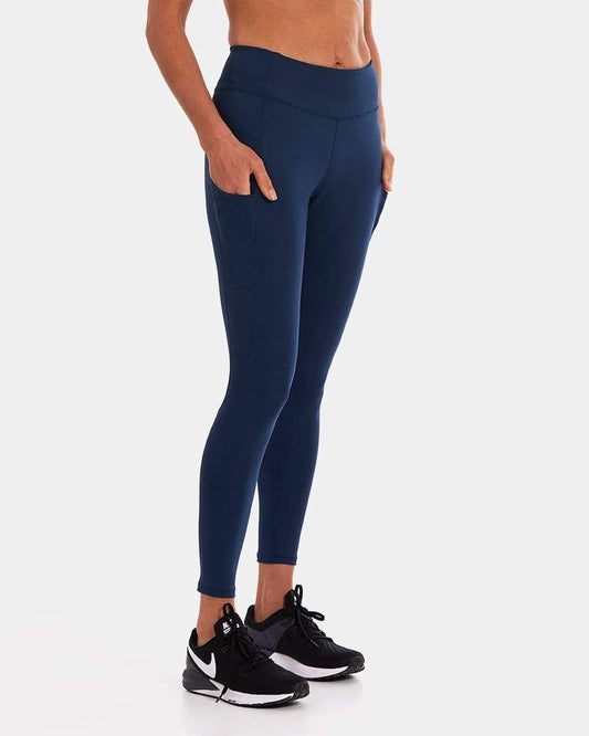 Wi - Thi Mid - Rise Pocketed Legging – Night Swim Navy - Purely Goods